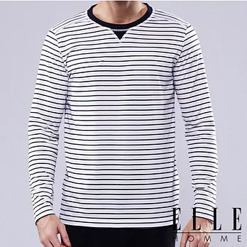 ELLE HOMME 活動款男圓領長袖TM白色