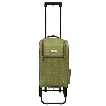 卡蘿輕便時尚購物車-20L-綠色水玉