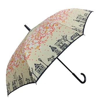 【天生反骨】正宗韓國設計印花X反向傘 樹葉款 三色可選樹葉黃