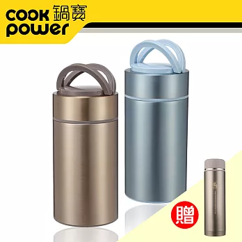 【鍋寶】#304不鏽鋼大容量燜燒罐2入組贈保溫杯(金) EO-SVP1150GD1150B59C