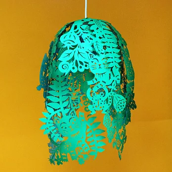 桃花源剪紙燈罩/森林綠