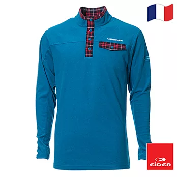 法國【EiDER】男保暖透氣時尚長袖立領衫 /EIT1532S寶藍