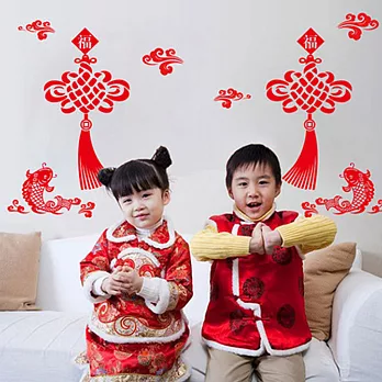 時尚壁貼 - 魚躍龍門