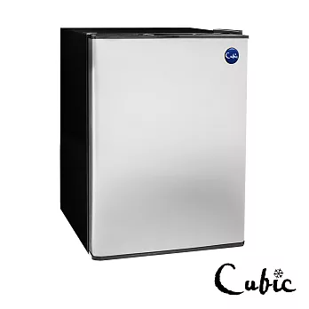 Cubic-電子無聲小冰箱-40公升不銹鋼門E-40S無