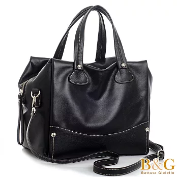 【B&G】義大利牛皮艾曼紐二用包(墨綠)