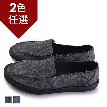 FUFA MIT 街頭丹寧風懶人鞋 (FS07)-共2色23黑色