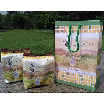 【米香抱抱】專為寶貝設計的米捲 2包一組 + 限量手提袋;過年送禮最佳選擇香甜雞蛋+紫心地瓜