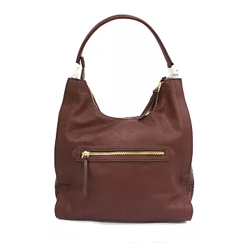 【UH】Hush Puppies - 編織質感時尚女包(兩色可選) - 棕色