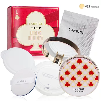 LANEIGE 蘭芝 BB舒芙蕾水凝霜-幸運撲克限定版SPF50+PA+++(15gx2)#13