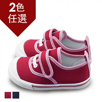 FUFA MIT 斜邊布黏扣童鞋(BABY16)-紅色15紅色