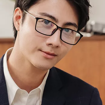 Gluck! 時尚炫彩 扁方框平光眼鏡 2060-4 橄欖綠腳黑