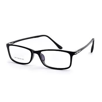 【情人節告白神器】Gluck! 書院氣質 扁方框平光眼鏡 3061-1黑
