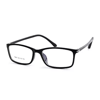 【情人節告白神器】Gluck! 書院氣質 扁方框平光眼鏡 3067-1黑