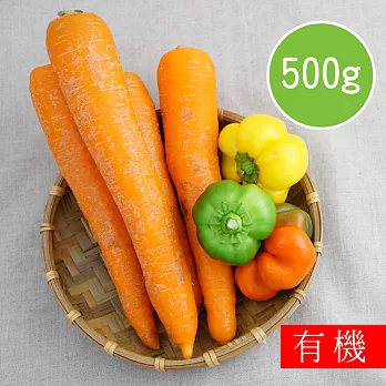 【陽光市集】花蓮好物-有機紅蘿蔔(500g)