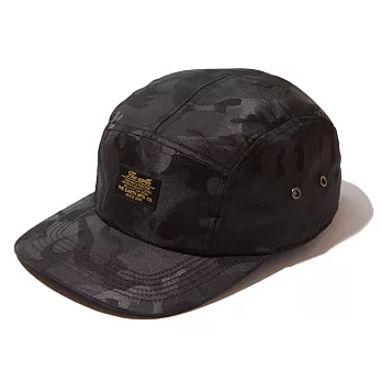 韓國包袋品牌 the-Earth － J.Q CAMO CAMP CAP (Black) 防潑水五分割帽 (黑迷彩)