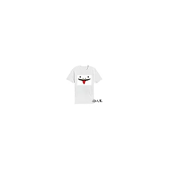 小恐龍棉質短袖圓領T恤(MR026)XS白色