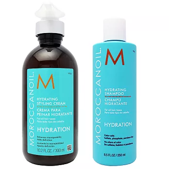 Moroccan oil摩洛哥優油 優油高效保濕精華300ml+優油保濕水潤洗髮露 250ml