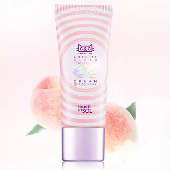 韓國Touch in SOL 晶瑩剔透CC霜 20ml (蜜桃光感)