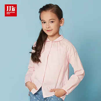【JJLKIDS】高質感點點純棉襯衫(淺粉色)150淺粉色