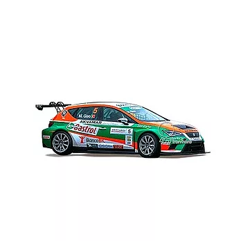 SCX 1:32電刷車A10205S300 Seat-Leon-Eurocup-Castrol