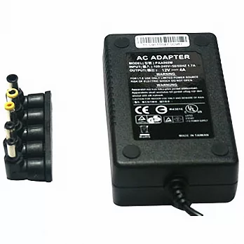 Fujiei 多功用 五合一 防呆接頭變壓器 輸出:12V 4A