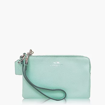 【COACH 攜帶便利】皮革 / 零錢收納 / 手拿包(小款)_蘋果綠