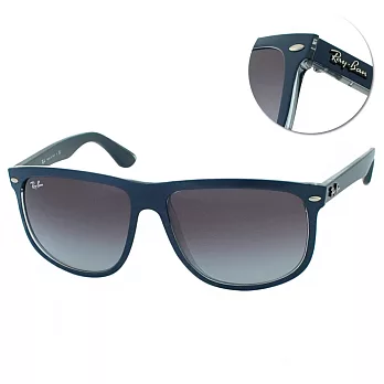【Ray Ban】太陽眼鏡 熱賣經典款(海軍藍-漸層灰#RB-4147-6132/8G)