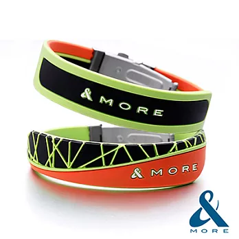 【&MORE愛迪莫鈦鍺】X-Force極限運動手環(治癒螢)