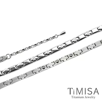 TiMISA《愛戀十字星-晶鑽版》純鈦串飾項鍊(45)