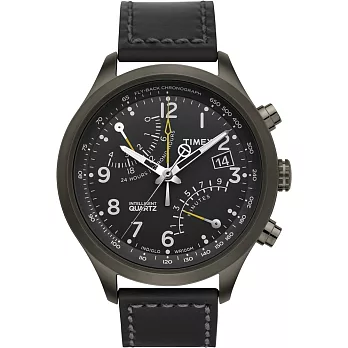 【TIMEX 】天美時 Intelligent 智慧系列運動計時腕錶 黑面/黑皮帶 TXT2N930)