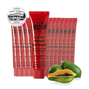 澳洲木瓜霜 Lucas Papaw Ointment 原裝進口正貨 (25g/瓶,共12入)