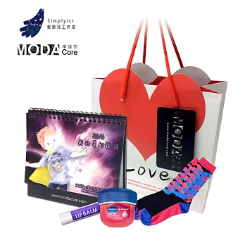 【摩達客】SimplyICR愛啟兒創作襪-限時回饋加贈心福氣組合crx01彩繪紅藍