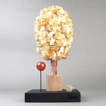 ZenKi原氣晶品FortuneTree圓滿幸運樹-富貴黃(18cm)
