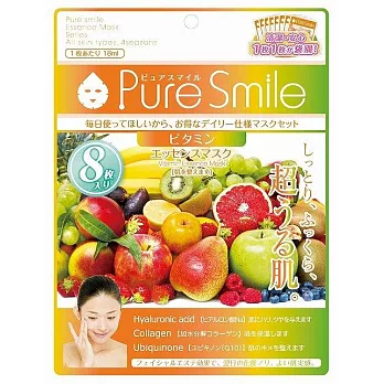 日本Pure Smile 滋潤全效/蝸牛/珍珠/蜂采/牛奶保濕 面膜 共5款(一包8入) 精萃全效滋潤