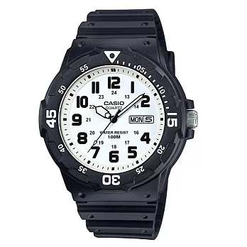 CASIO 經典復刻追求完美時尚優質腕錶-白面-MRW-200H-7B
