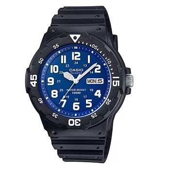 CASIO 經典復刻追求完美時尚優質腕錶-藍面-MRW-200H-2B2