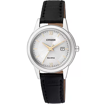 CITIZEN 淑女氣質展現經典時尚優質腕錶-羅馬刻度+銀框-FE1086-12A