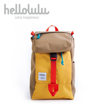 Hellolulu Mini Sutton-All Day背包(啡/黃)