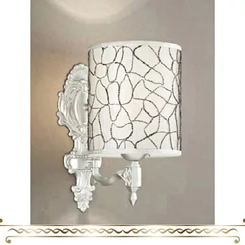 隨意線條透光布罩壁燈 單顆 FT-32755