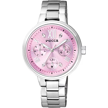 CITIZEN WICCA 單身女郎時尚優質腕錶-粉紅面-BH7-512-91
