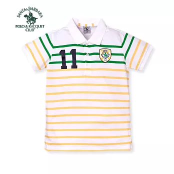 【S.B. POLO】雙色條紋POLO衫(大人男款)(黃)L黃