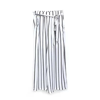 【U】LIP SERVICE - 黑白條紋造型寬褲FREE - 黑白