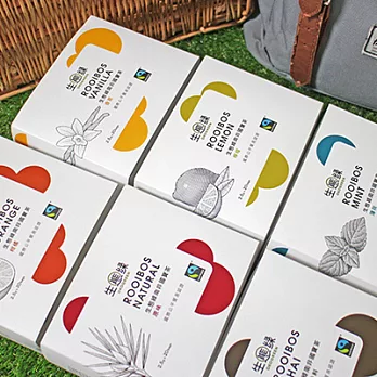 【食在安市集】生態綠:公平貿易南非國寶茶組合(原味/柑橘/檸檬/薄荷/香草)任選6盒