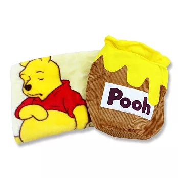 Winnie the Pooh 日製維尼毛毯含蜂蜜壺收納袋