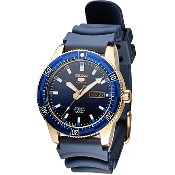 SEIKO 精工5號冒險家機械腕錶 4R36-04P0B SRP738J1 藍