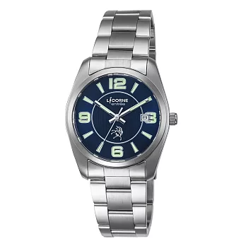 【LICORNE】恩萃 Entrée 簡約時尚設計都市腕錶 (藍 LT083BWNA)