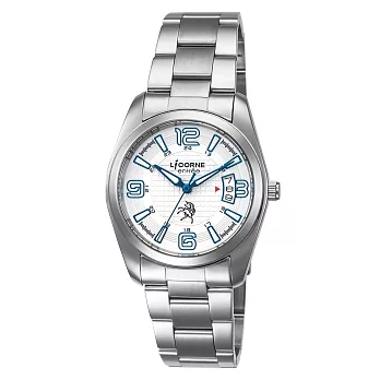 【LICORNE】恩萃 Entrée 簡約時尚設計都市腕錶 (藍綠 LT083BWWA-N2)