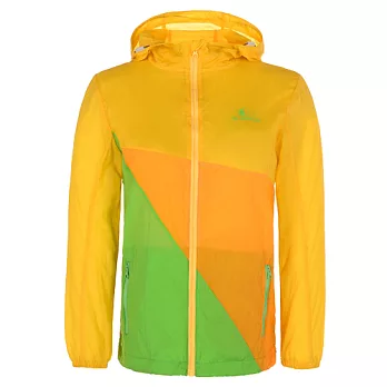 【聖伯納 St.Bonalt】男中童-超輕薄拼接防曬風衣(80130)140黃橙綠