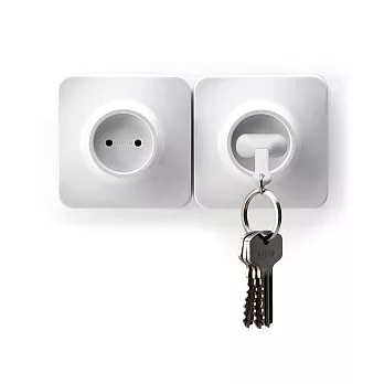 QUALY 不插電鑰匙圈(白色)