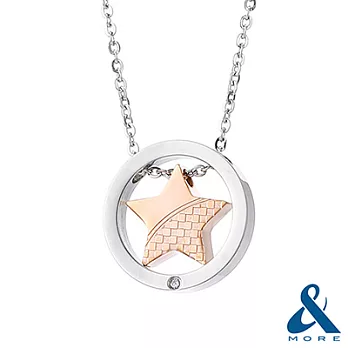 【&MORE】愛迪莫鈦鍺-NO.32鍺鋼項鍊『永恆星光』女款